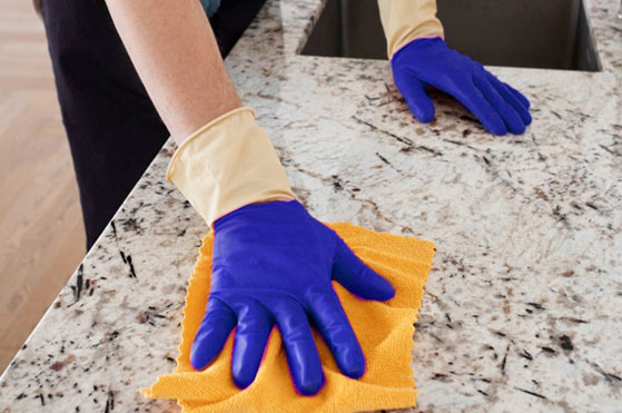 Granite-bench-Cleaning